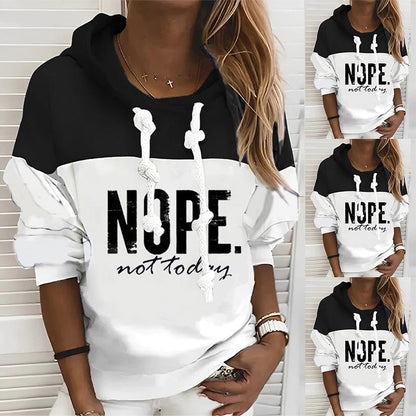 Damen Kapuzenpullover Lässig Mit Schriftzug Norvielle