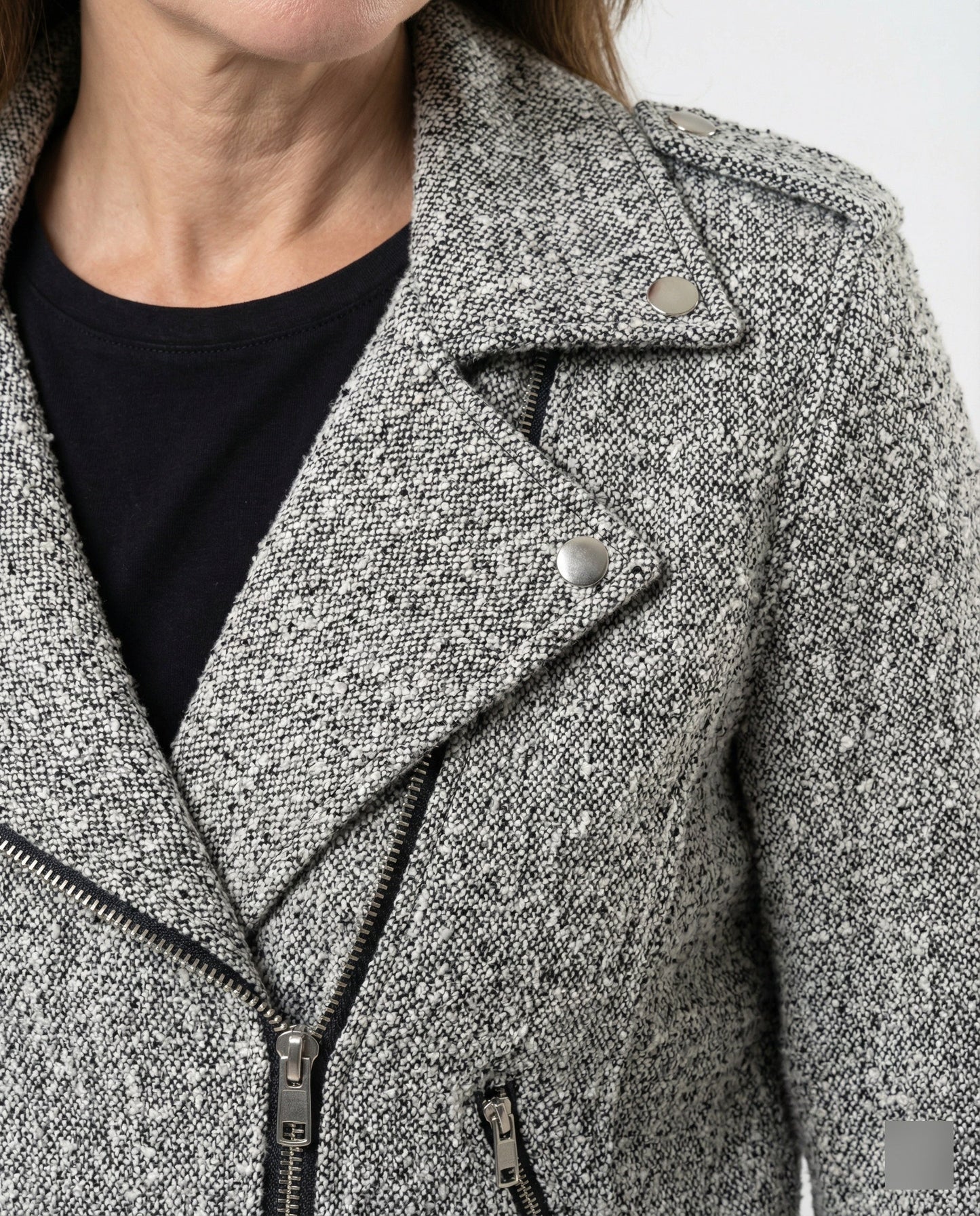 Damen Bikerjacke Tiermuster Tailliert
