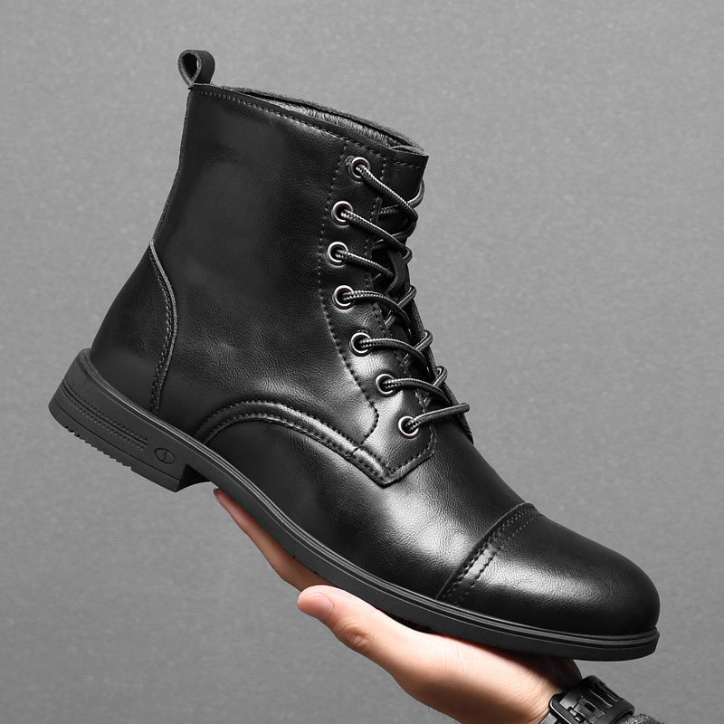 Herren Stiefel Schnürfront Durchgehende Schafthöhe