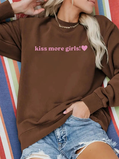Damen Sweatshirt Lässig Mit Schriftzug Norvielle