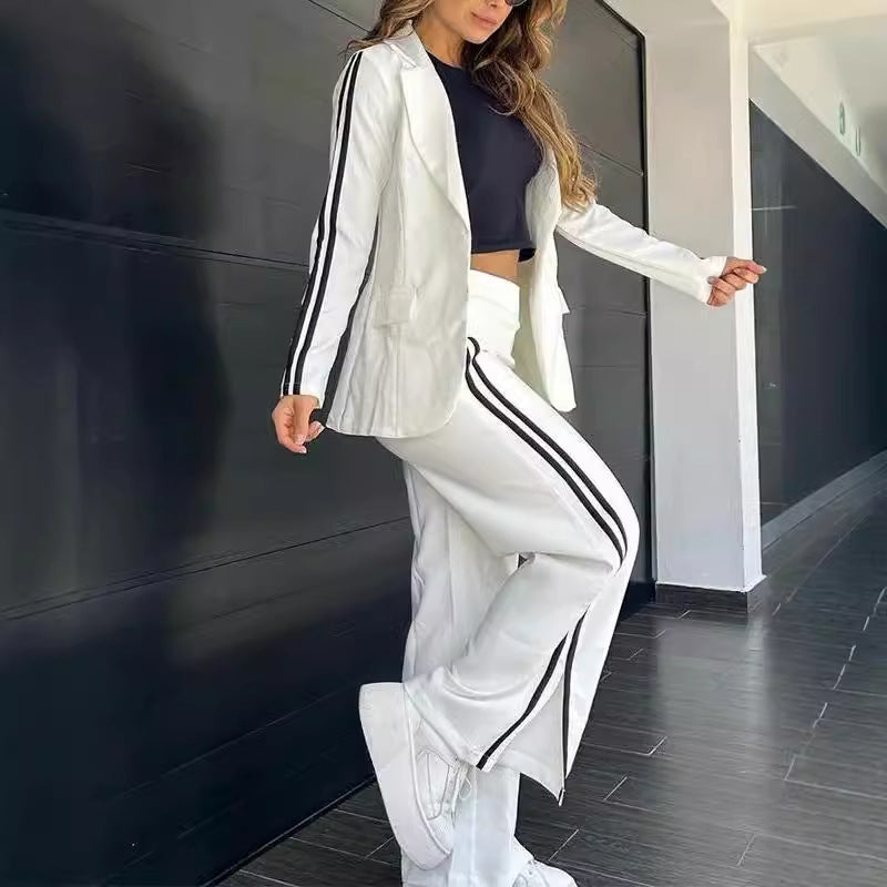 Damen Anzug-Set Elastischer Bund Sportlich