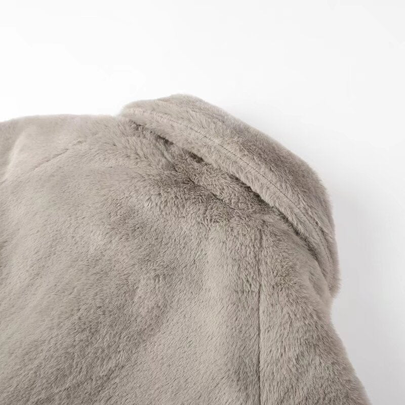 Damen Kuscheljacke Elegant Kragen Norvielle