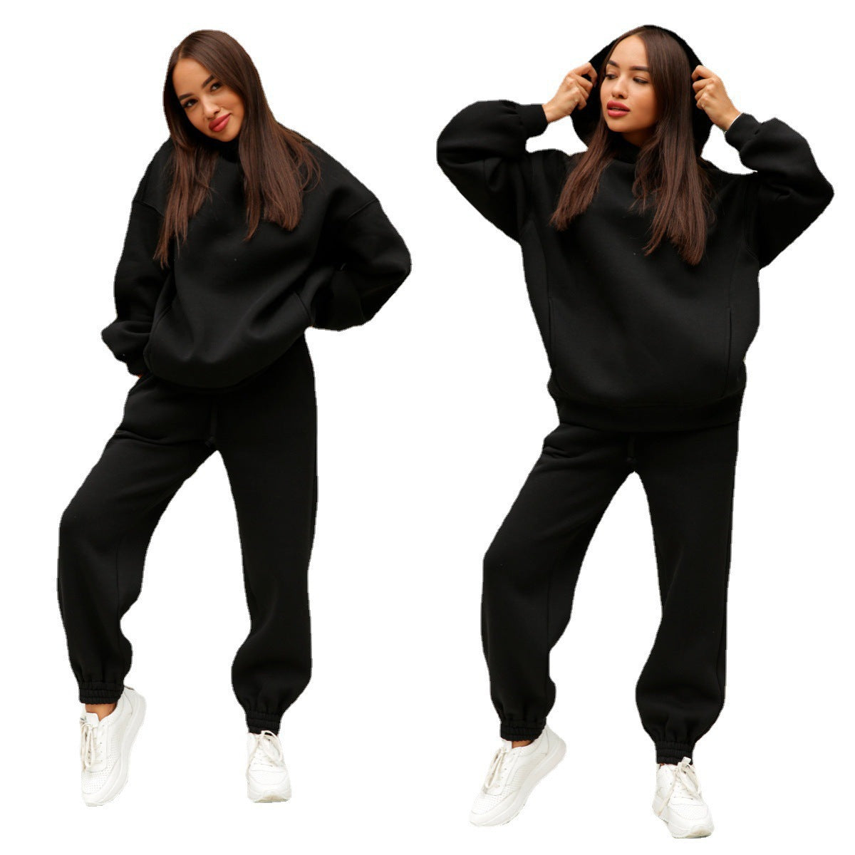 Damen Kapuzenpullover Jogginghose Set Norvielle