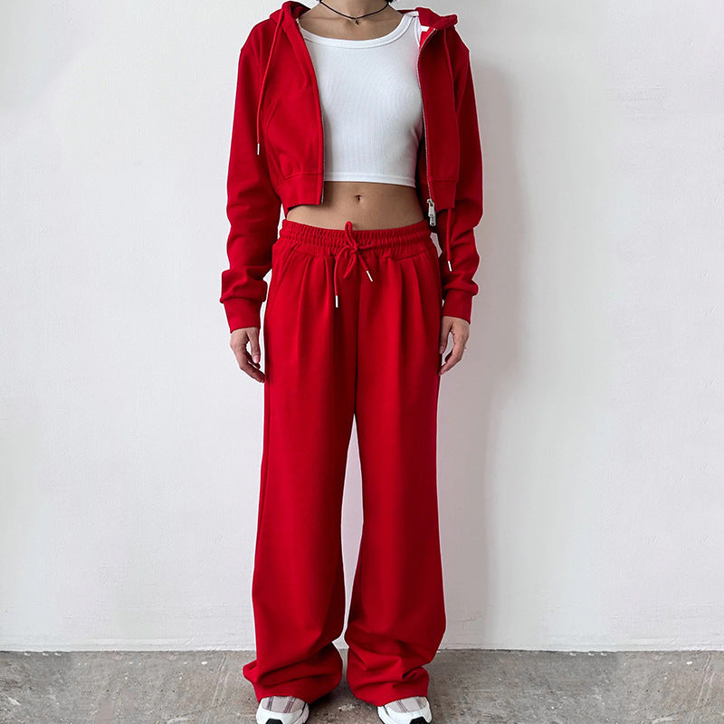 Damen Hoodie Jogginghose Set Minimalistisch