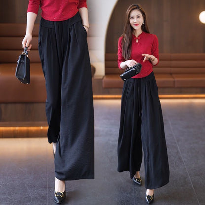 Damen Weitbein-Hose Elegantes Design