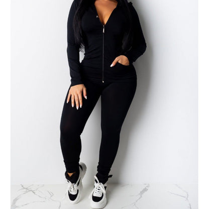 Damen Sport-Zweiteiler-Set Kapuzenjacke und Hose Norvielle