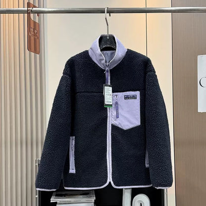 Damen Fleecejacke Kuschelig Reißverschluss-Taschen Norvielle