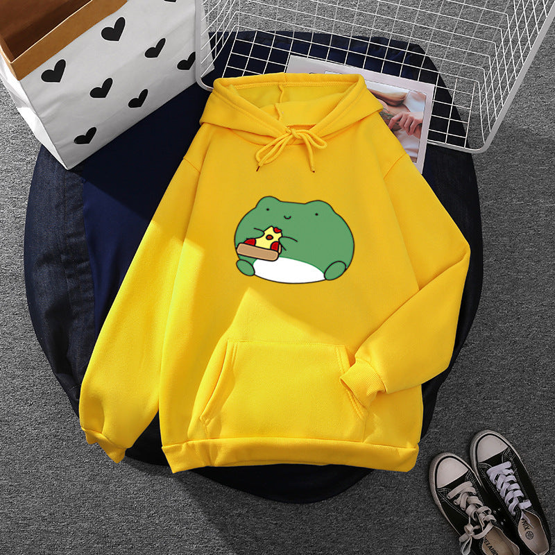 Damen Hoodie Froschdesign Weich Norvielle