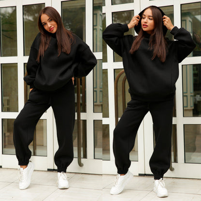 Damen Kapuzenpullover Jogginghose Set Norvielle