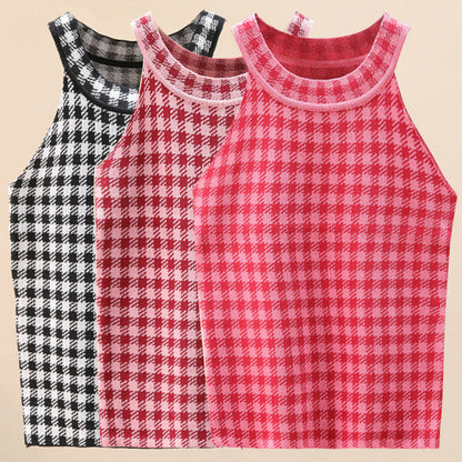 Damen Sporttanktop Karomuster Norvielle - Norvielle
