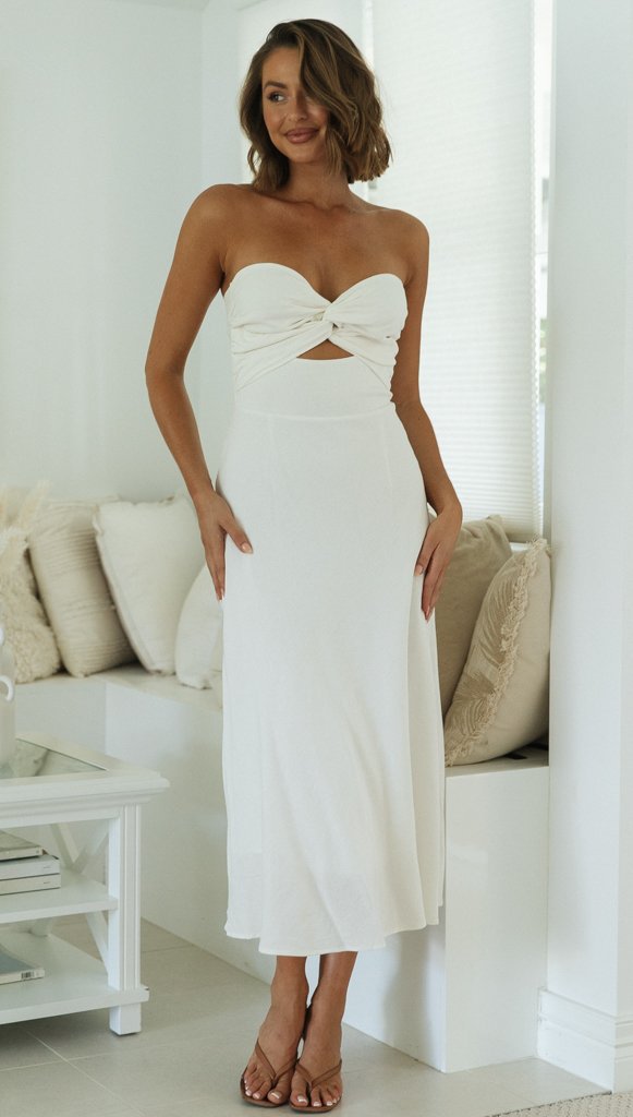 Damen Midikleid Schmal Norvielle