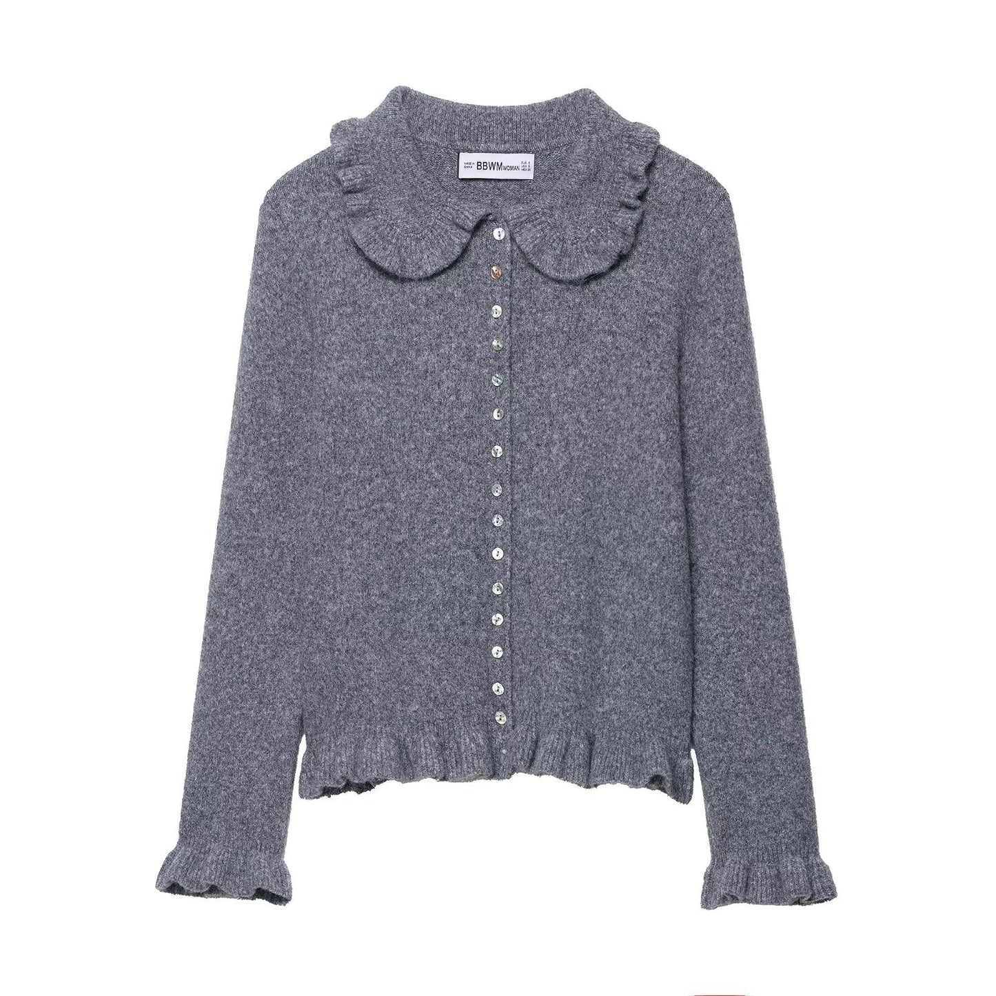 Damen Strickjacke Rüschen Norvielle - Norvielle
