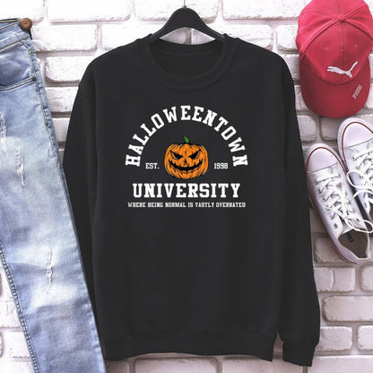 Damen Sweatshirt Kreatives Halloween-Design Baumwolle Bequem