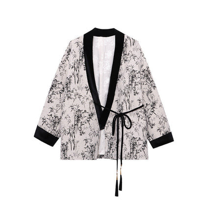Damen Wickeljacke Dekorativ Elegantes Design