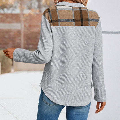 Damen Pullover Strukturiert Kragen Norvielle