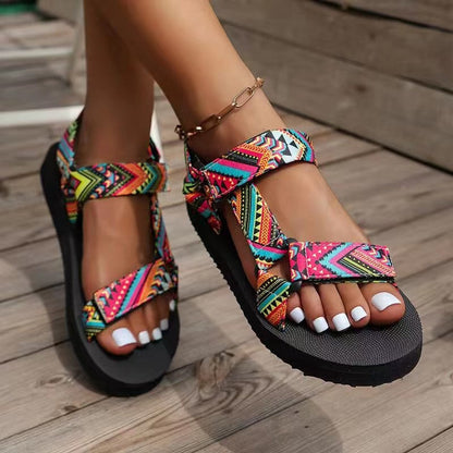 Norvielle Damen Orthopädische Sandalen Bunt