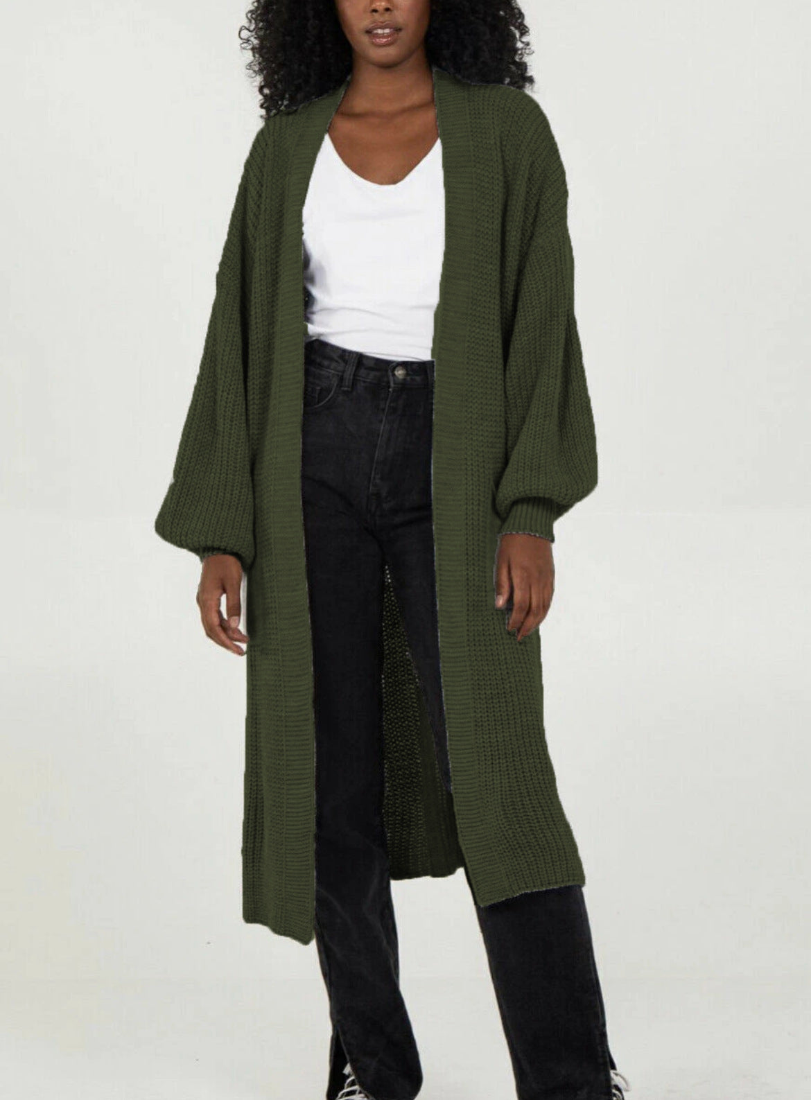 Damen Oversized Strickmantel Lässig Norvielle