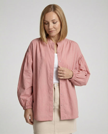 Damen Bluse Voluminöse Ärmel Trenddesign - Norvielle