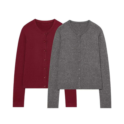 Damen Klassische Strickjacke Knopfverschluss Norvielle - Norvielle