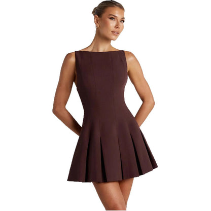 Damen Freizeitkleid Schwingrock Eleganter Schnitt Norvielle