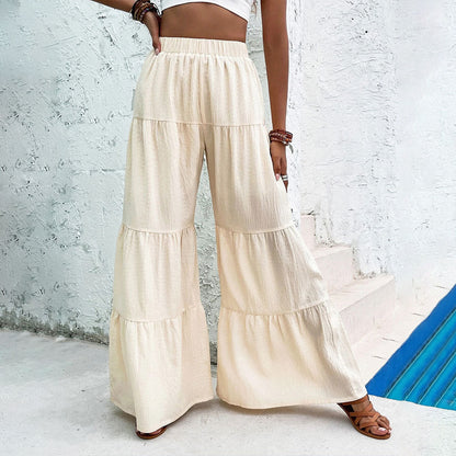 Damen Palazzo-Hose Weit Elastischer Bund Norvielle