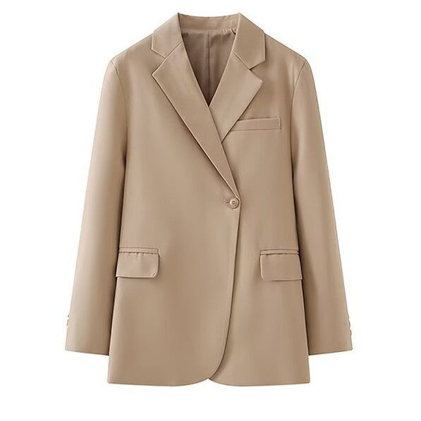 Damen Blazerjacke Moderner Schnitt Praktische Taschen
