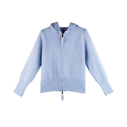 Damen Strickjacke mit Kapuze und Reißverschluss Norvielle