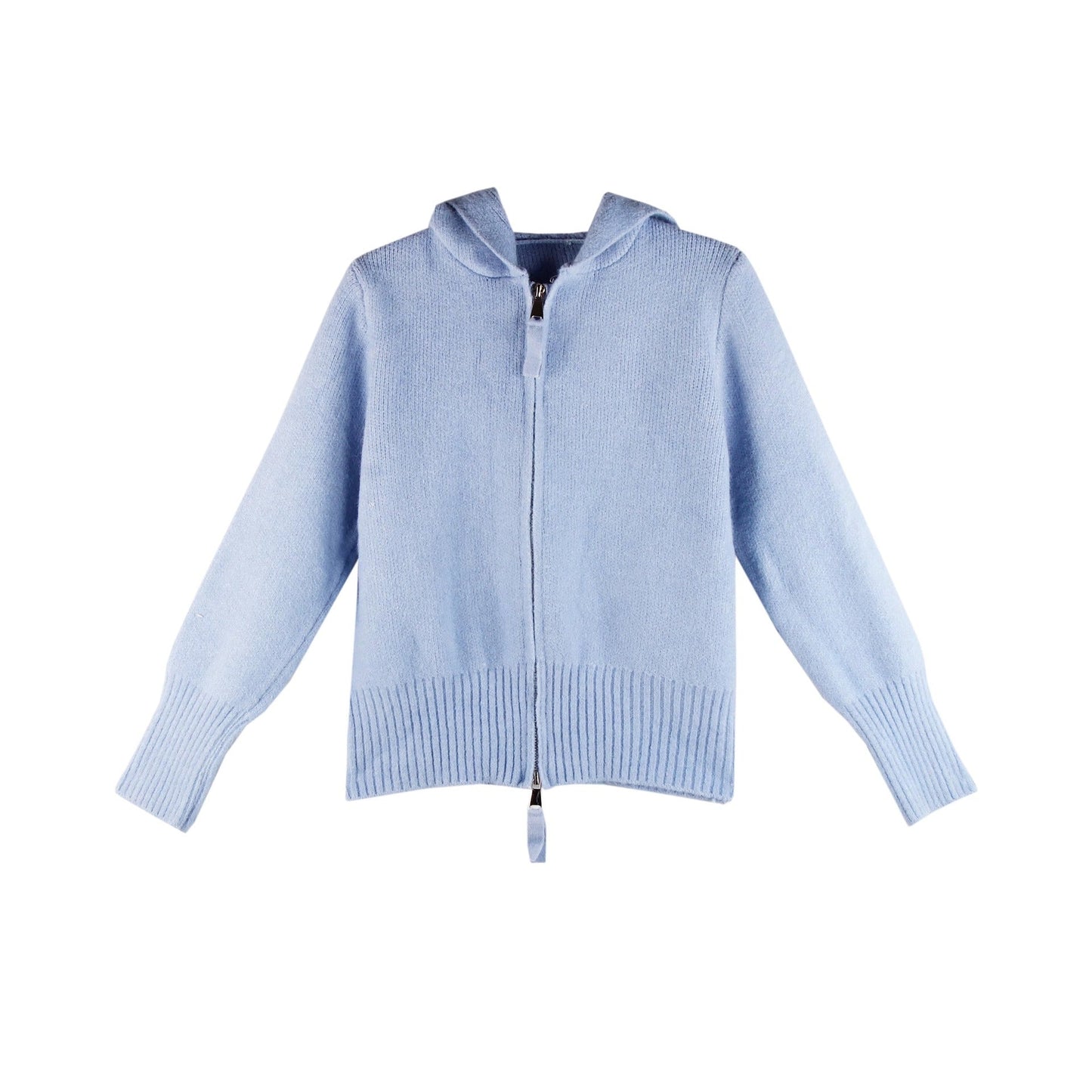 Damen Strickjacke Mit Hoodie Reißverschluss Leicht Norvielle