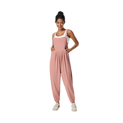 Damen Jumpsuit Lässig Schick Taschen Norvielle