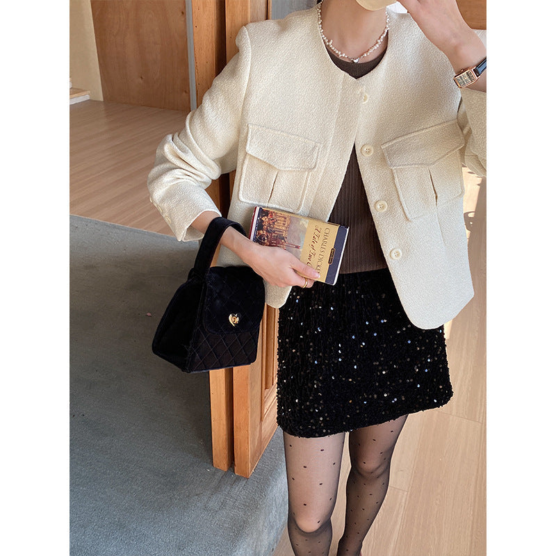 Damen Kurzjacke mit Taschen Norvielle