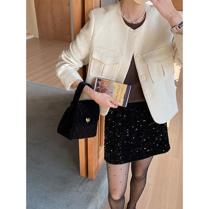 Damen Kurzjacke mit Taschen Norvielle