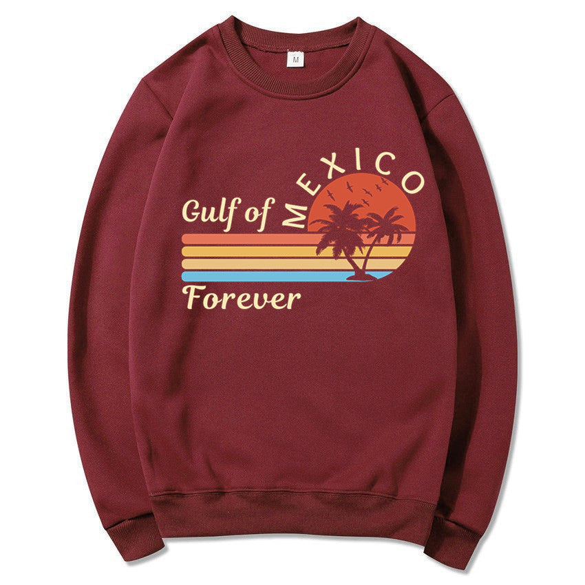 Damen Sweatshirt Tropisches Grafikdesign Baumwolle Modern