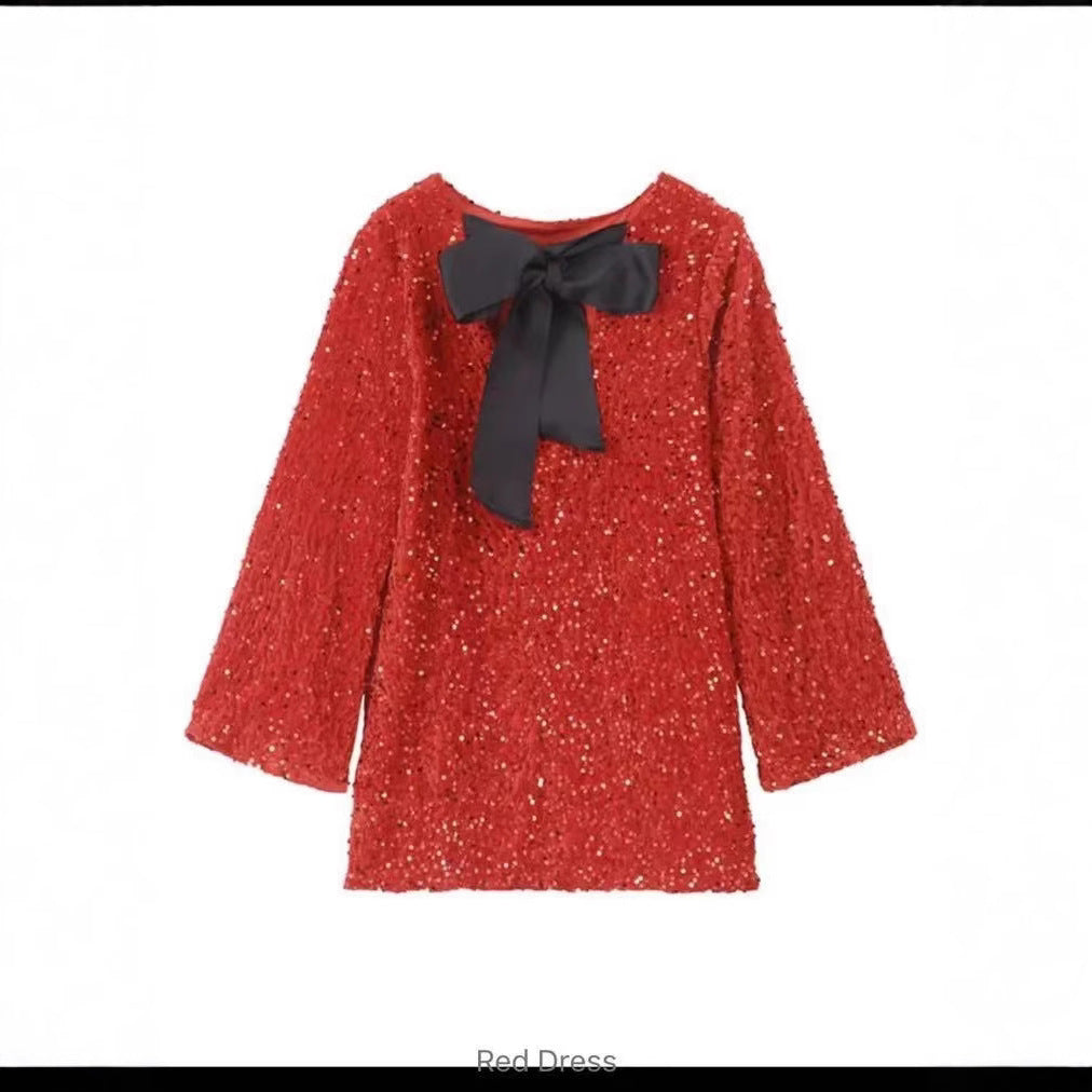 Damen Mini-Kleid Pailletten Glitzer Norvielle