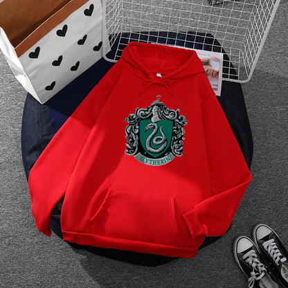 Damen Kapuzenpullover Slytherin Wappen Norvielle