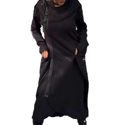 Damen Kapuzenkleid mit Taschen Norvielle