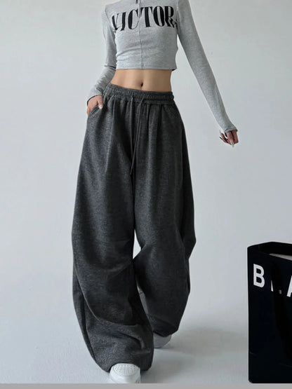 Damen Jogginghose Weite Bequem Elastisch Norvielle