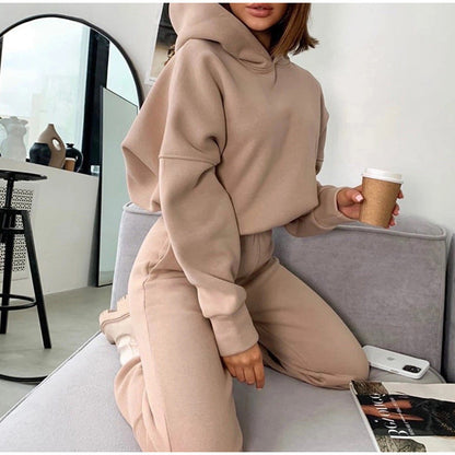 Damen Hoodie Jogginghose Set Oversized Norvielle - Norvielle