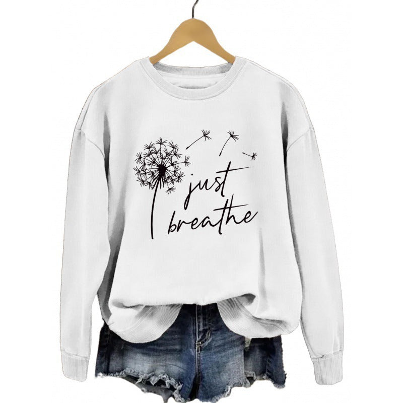 Damen Sweatshirt Pusteblumen-Motiv Norvielle