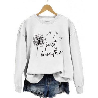 Damen Sweatshirt Pusteblumen-Motiv Norvielle