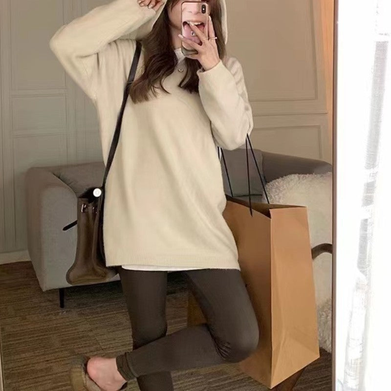 Damen Kapuzenpullover Weit Schnitt Norvielle