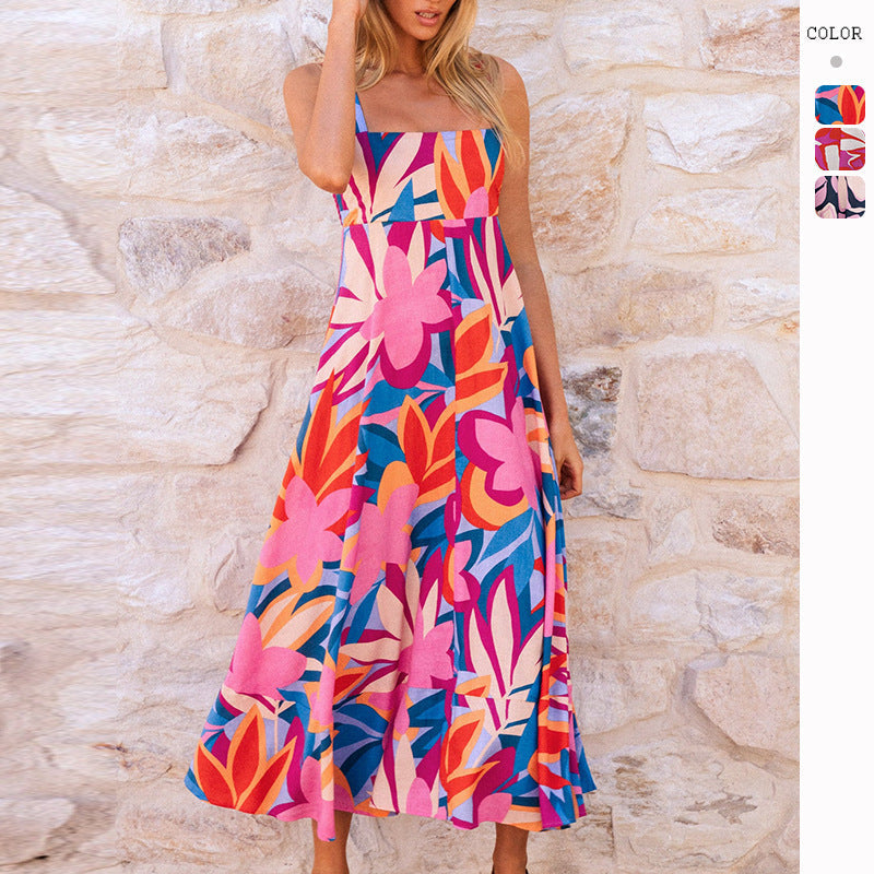 Damen Maxikleid Floralmuster Norvielle - Norvielle