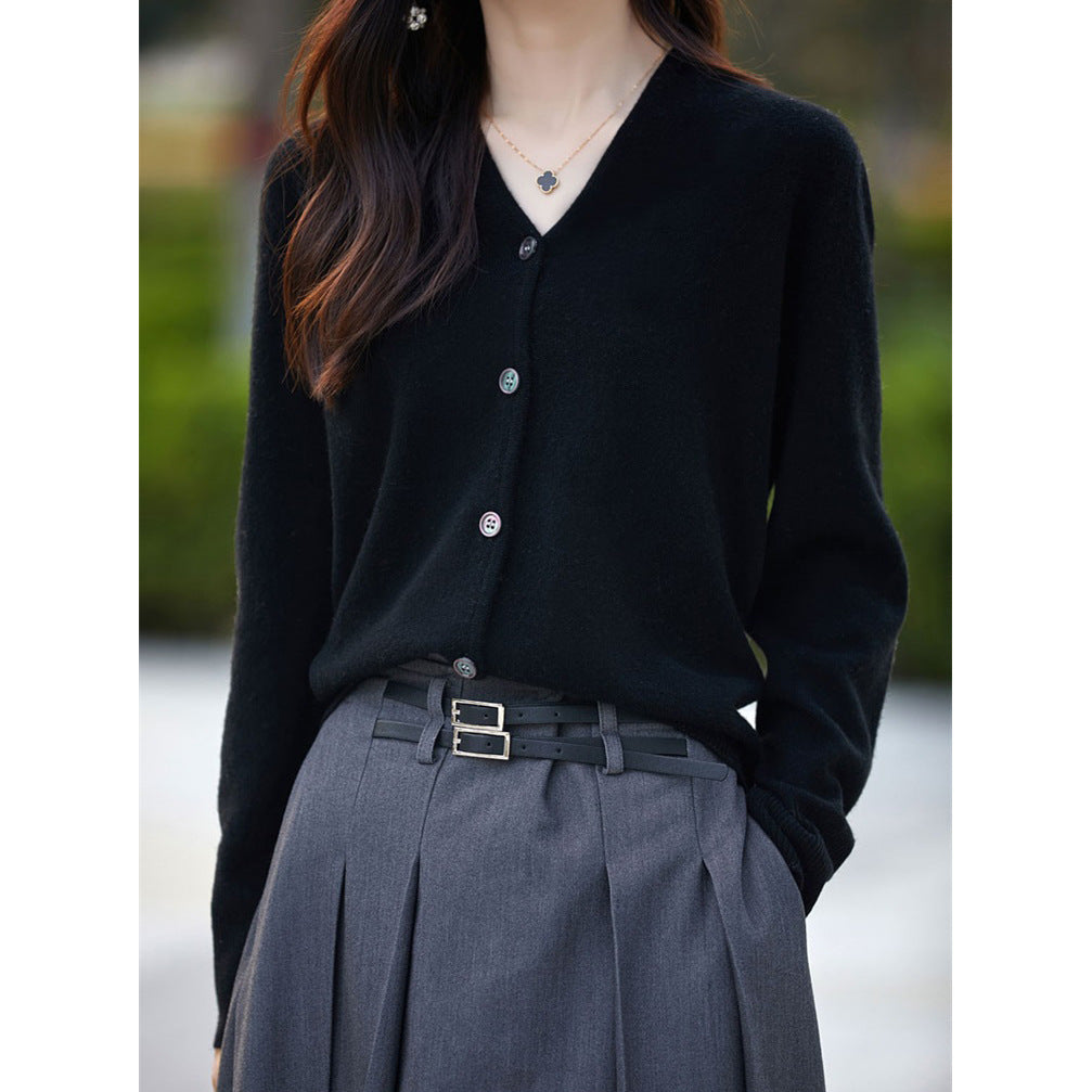 Damen Cardigan Knopfverschluss Weich Norvielle