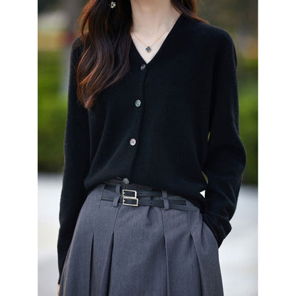 Damen Cardigan Knopfverschluss Weich Norvielle