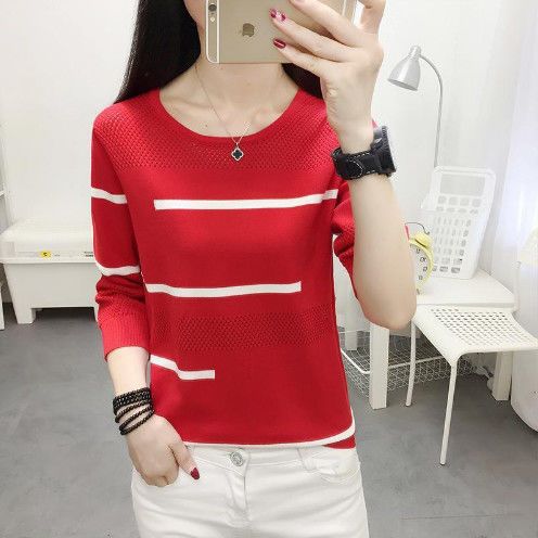 Damen Feinstrickpullover Streifenmuster Norvielle