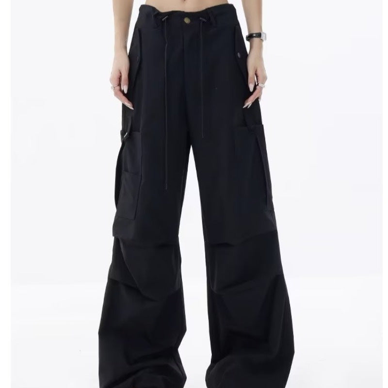 Damen Cargo-Hose Oversized Baumwolle Bequem