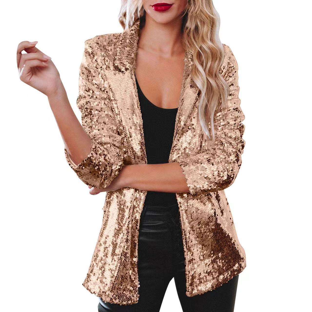 Damen Glitzer Blazer Norvielle