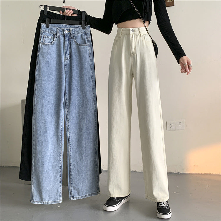 Damen Highwaist Jeans Weit Norvielle - Norvielle