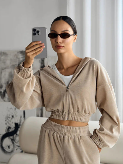 Damen Sportjacke Hochkragen Norvielle