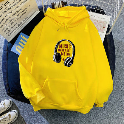 Damen Kapuzenpullover Musik-Design