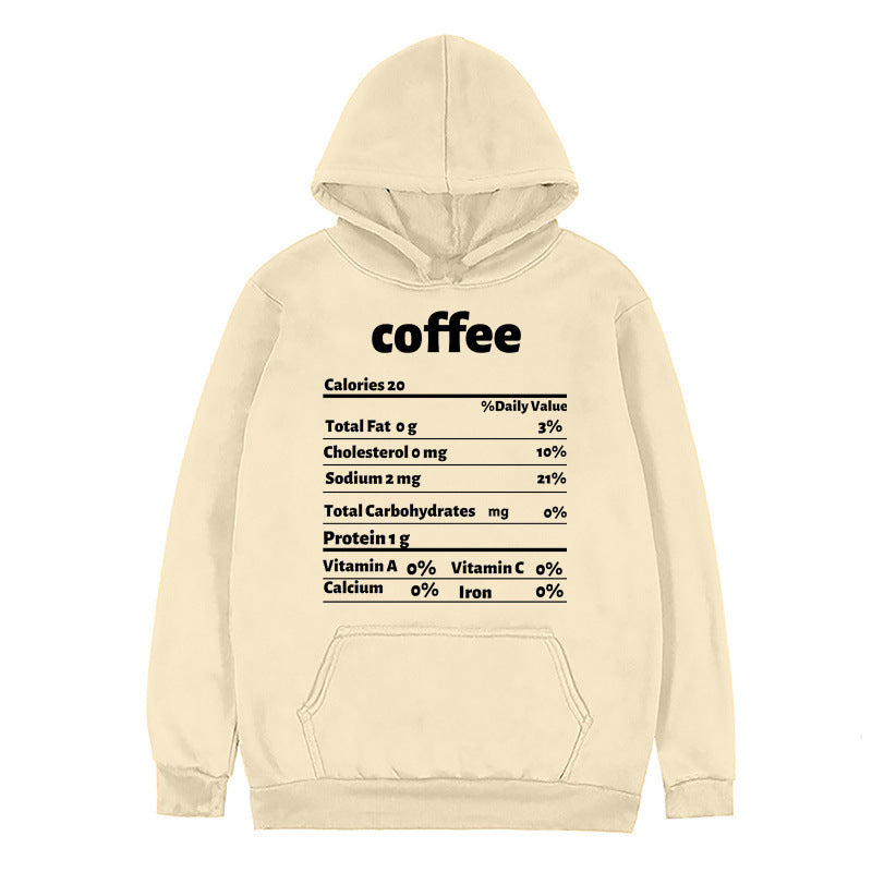 Damen Kapuzenpullover Nährwertdesign Norvielle